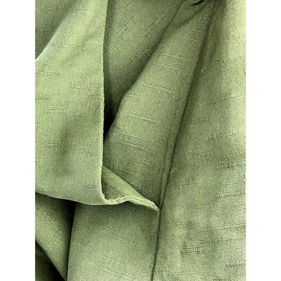 Bloomchic Women 26 4X Army Green Midi Dress Lace Short Sleeve Tiered Button Up - Picture 9 of 12